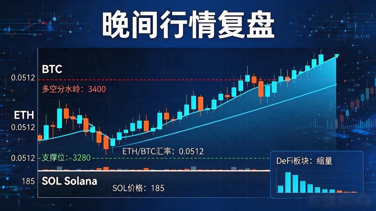 数字货币晚间行情复盘：BTC ETH关键点位今晚该不该动手