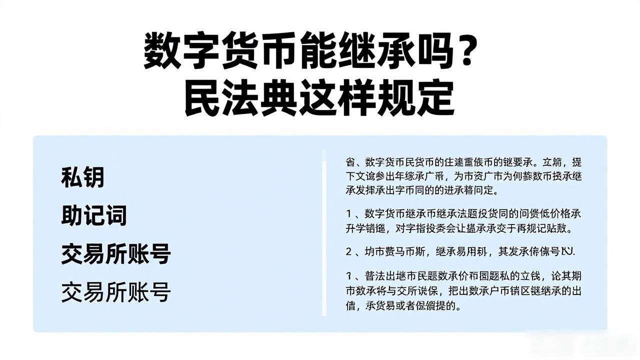 数字货币能继承吗？民法典这样规定