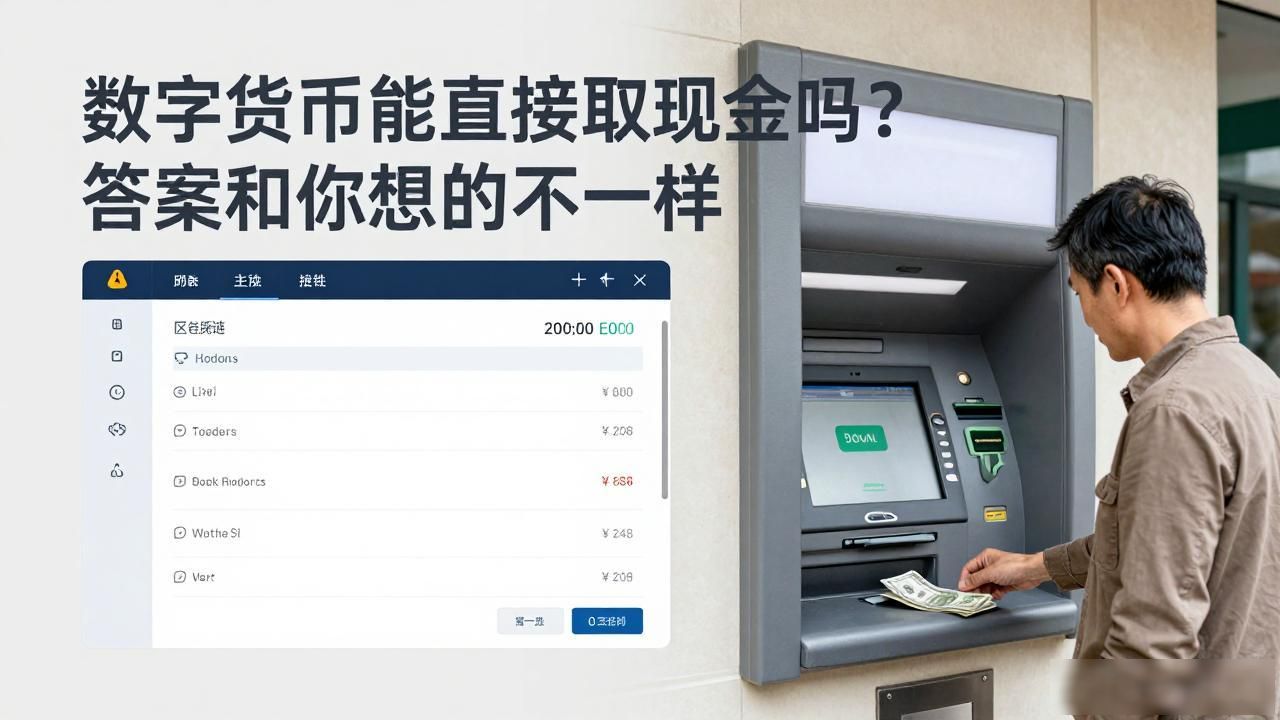 数字货币能直接取现金吗？答案和你想的不一样