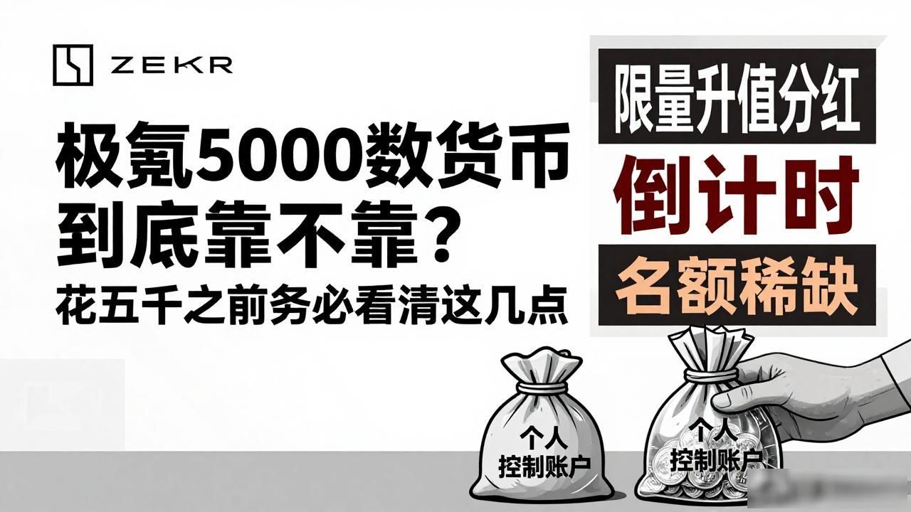 极氪5000数字货币到底靠不靠谱？花五千之前务必看清这几点