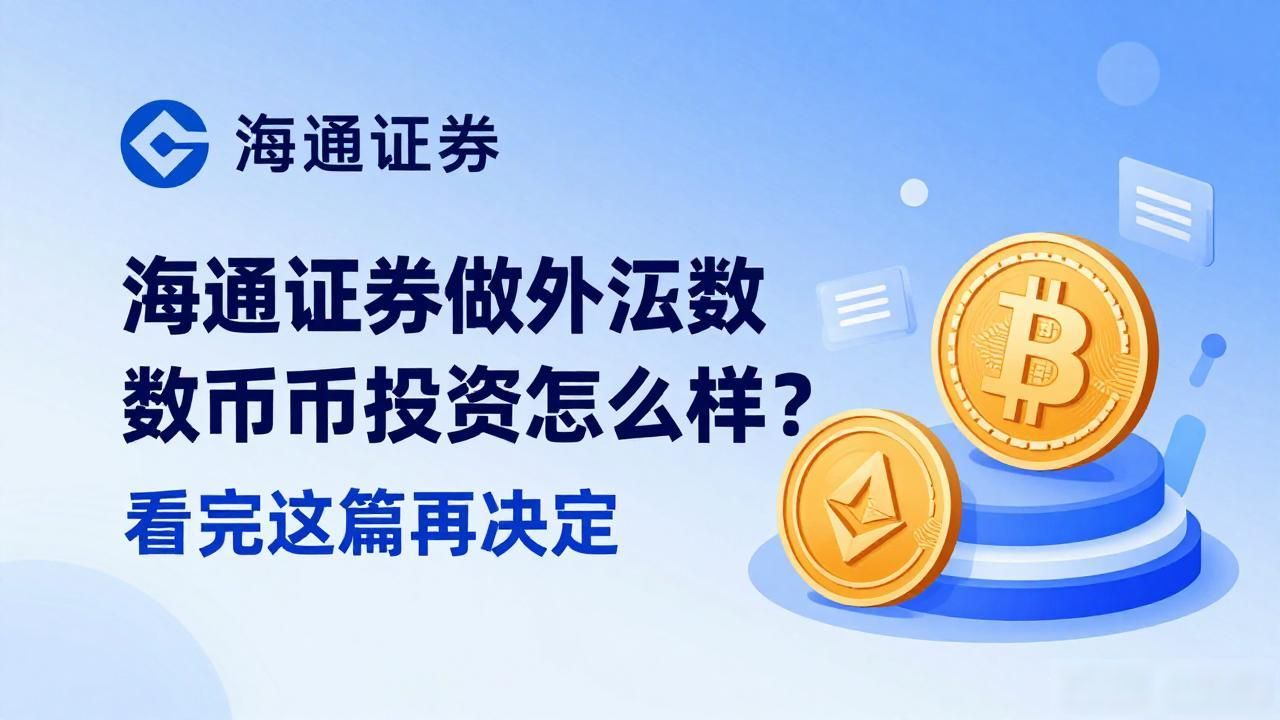 海通证券做外汇数字货币投资怎么样？看完这篇再决定