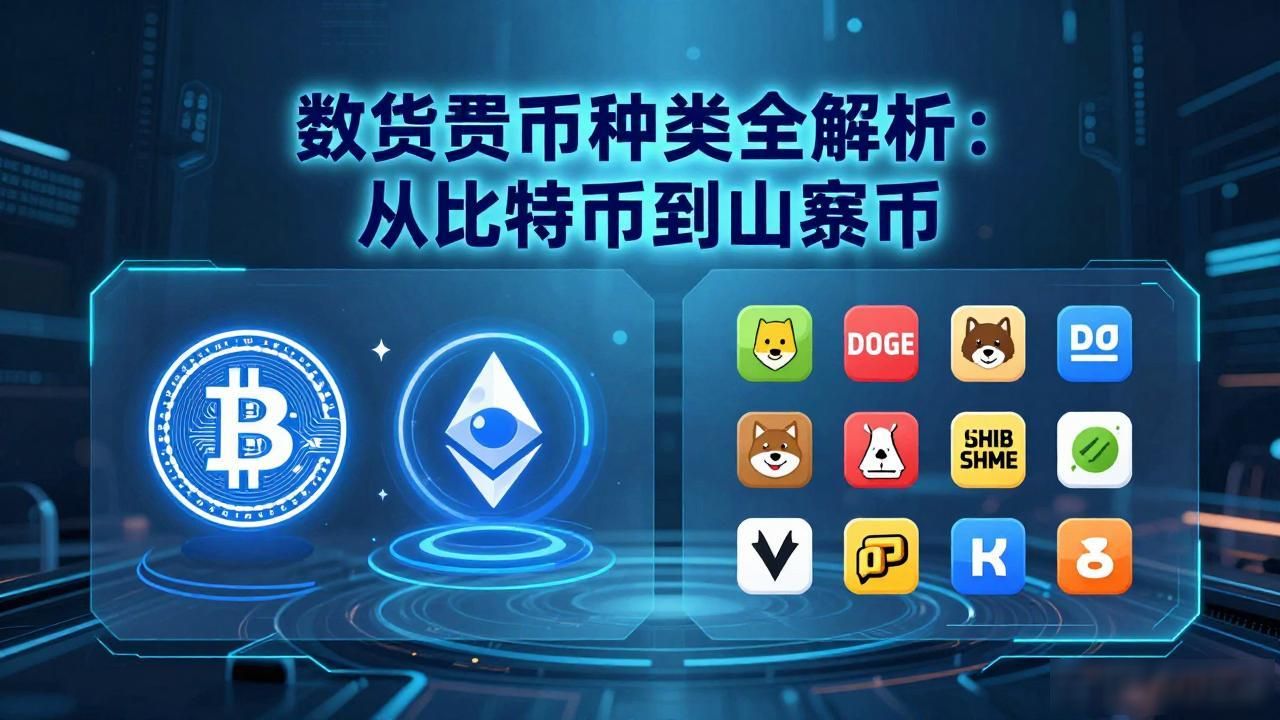 数字货币种类全解析：从比特币到山寨币