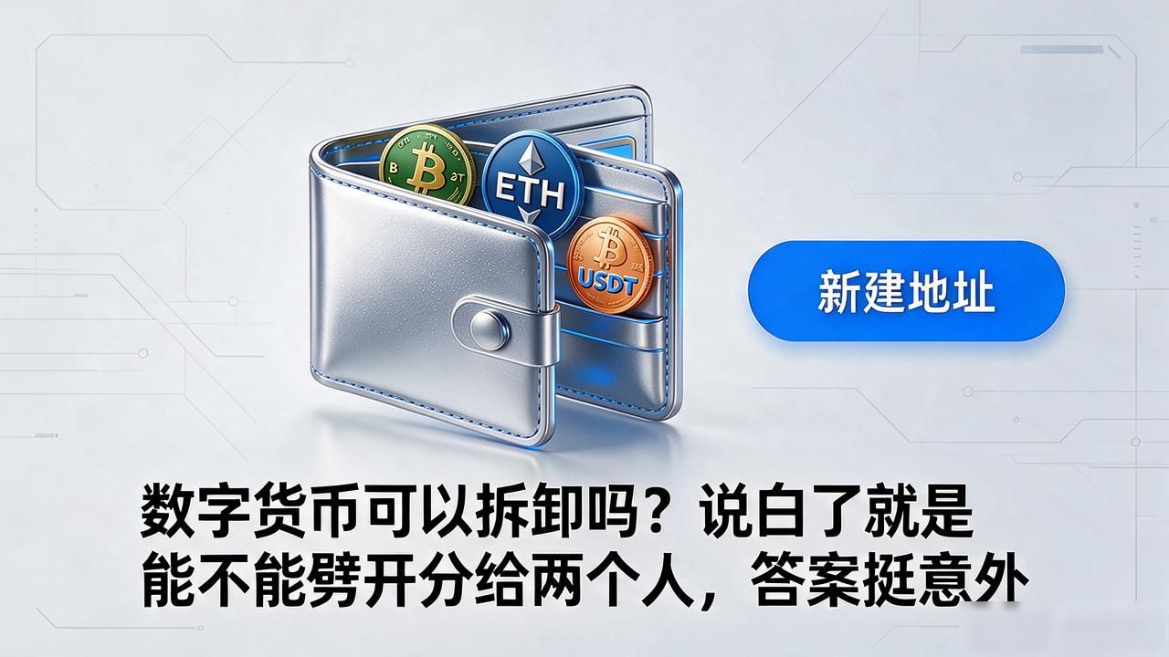 数字货币可以拆卸吗？说白了就是能不能劈开分给两个人，答案挺意外