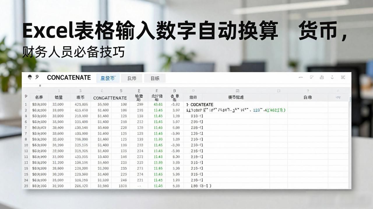 Excel自动换算货币函数_Excel货币格式转换_表格输上数字生成货币