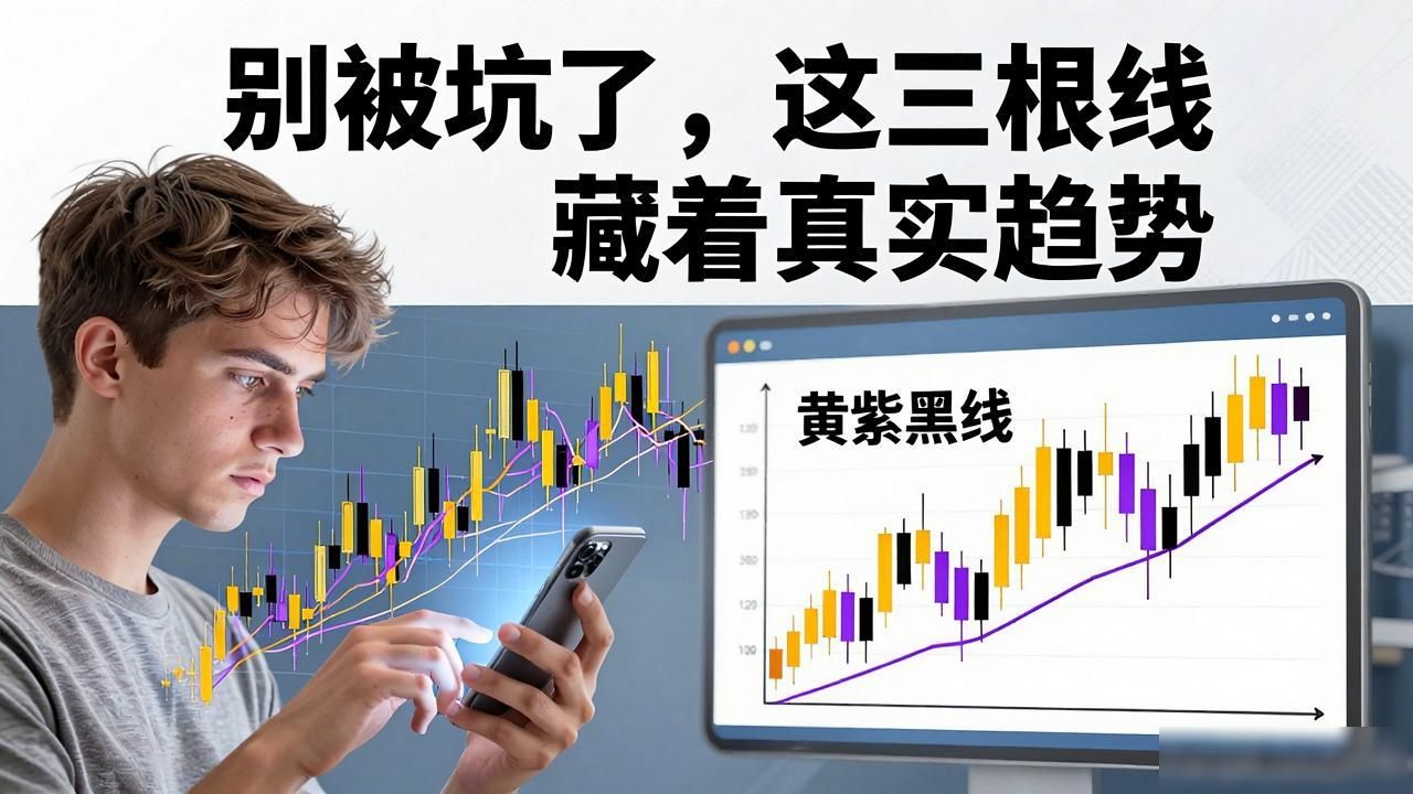 数字货币黄紫黑线_数字货币黄紫黑线_均线交织视觉干扰