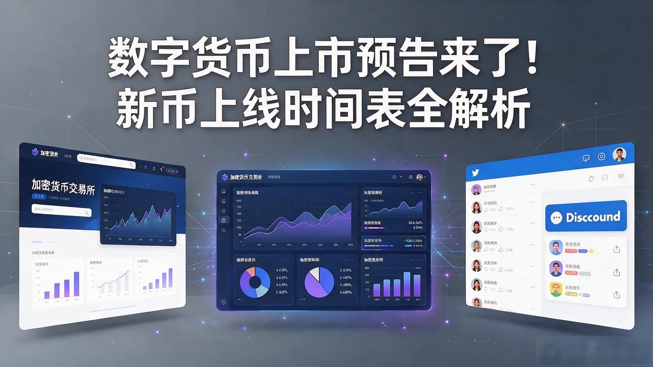 数字货币上市预告来了！新币上线时间表全解析