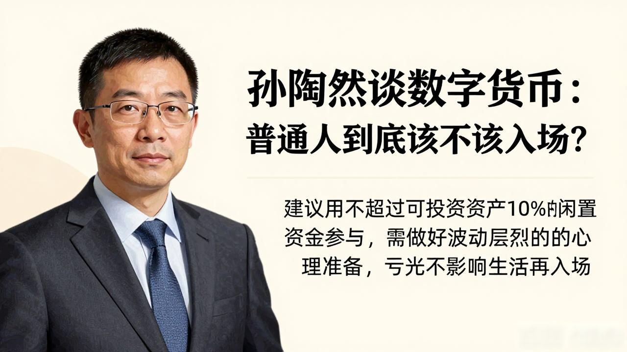 孙陶然谈数字货币：普通人到底该不该入场？