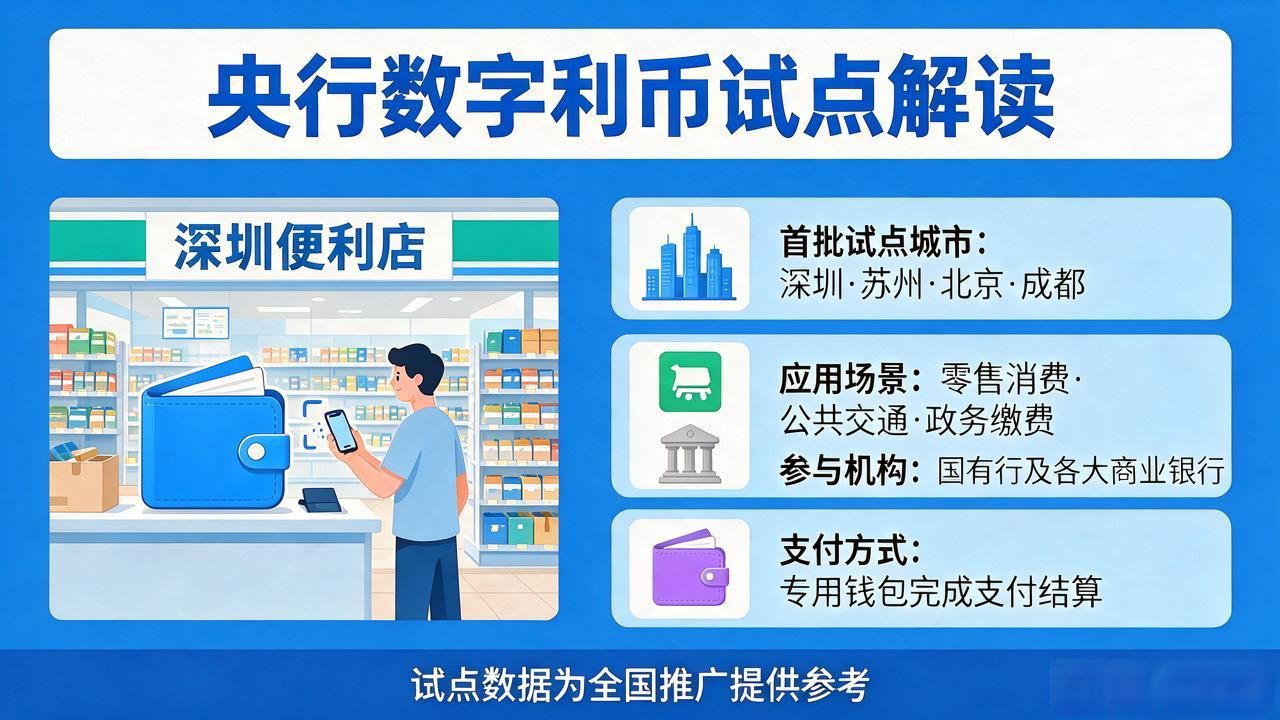 央行数字货币试点地图怎么读？这5个城市已经开跑