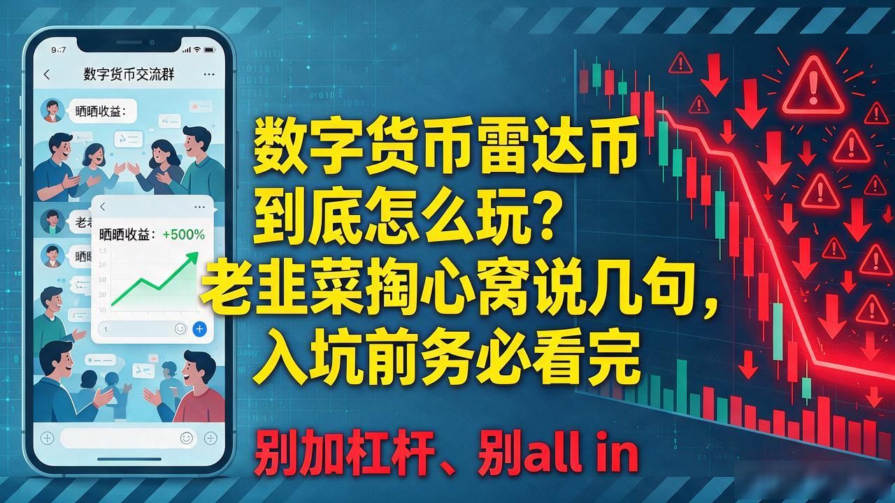 数字货币雷达币到底怎么玩？老韭菜掏心窝说几句，入坑前务必看完