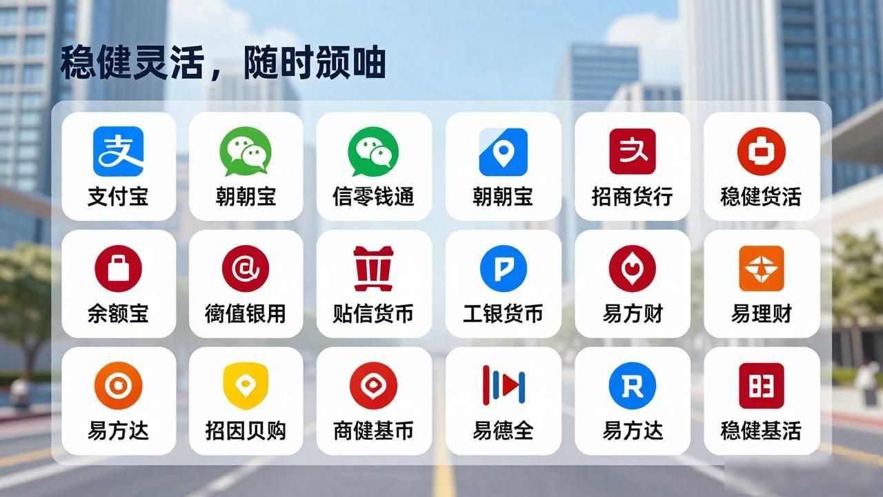 哪些是货币基金？常见产品有余额宝、零钱通等，稳健灵活