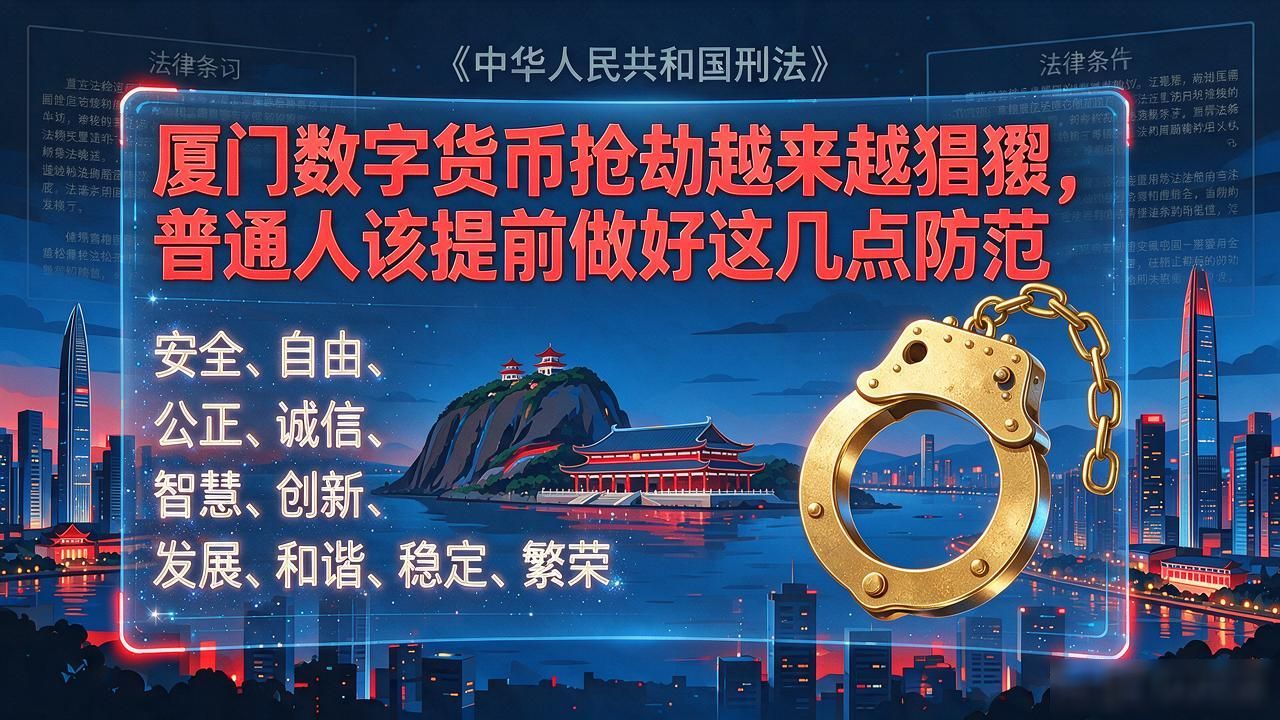 厦门数字货币抢劫越来越猖獗，普通人该提前做好这几点防范