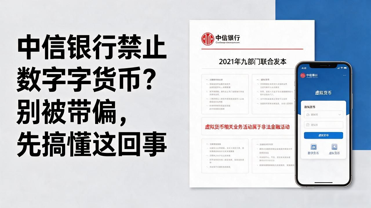 中信银行禁止数字货币？别被带偏，先搞懂这回事