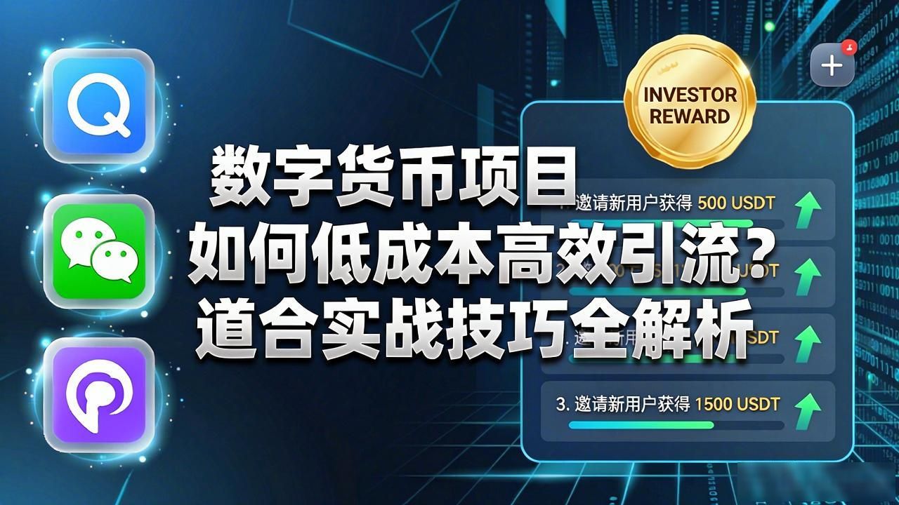 数字货币项目如何低成本高效引流？道合实战技巧全解析