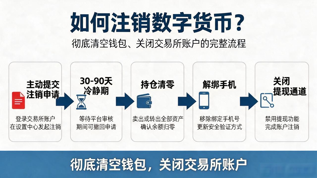 如何注销数字货币？彻底清空钱包、关闭交易所账户的完整流程