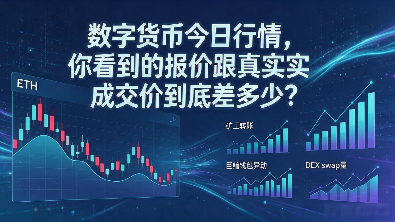 数字货币今日行情，你看到的报价跟真实成交价到底差多少