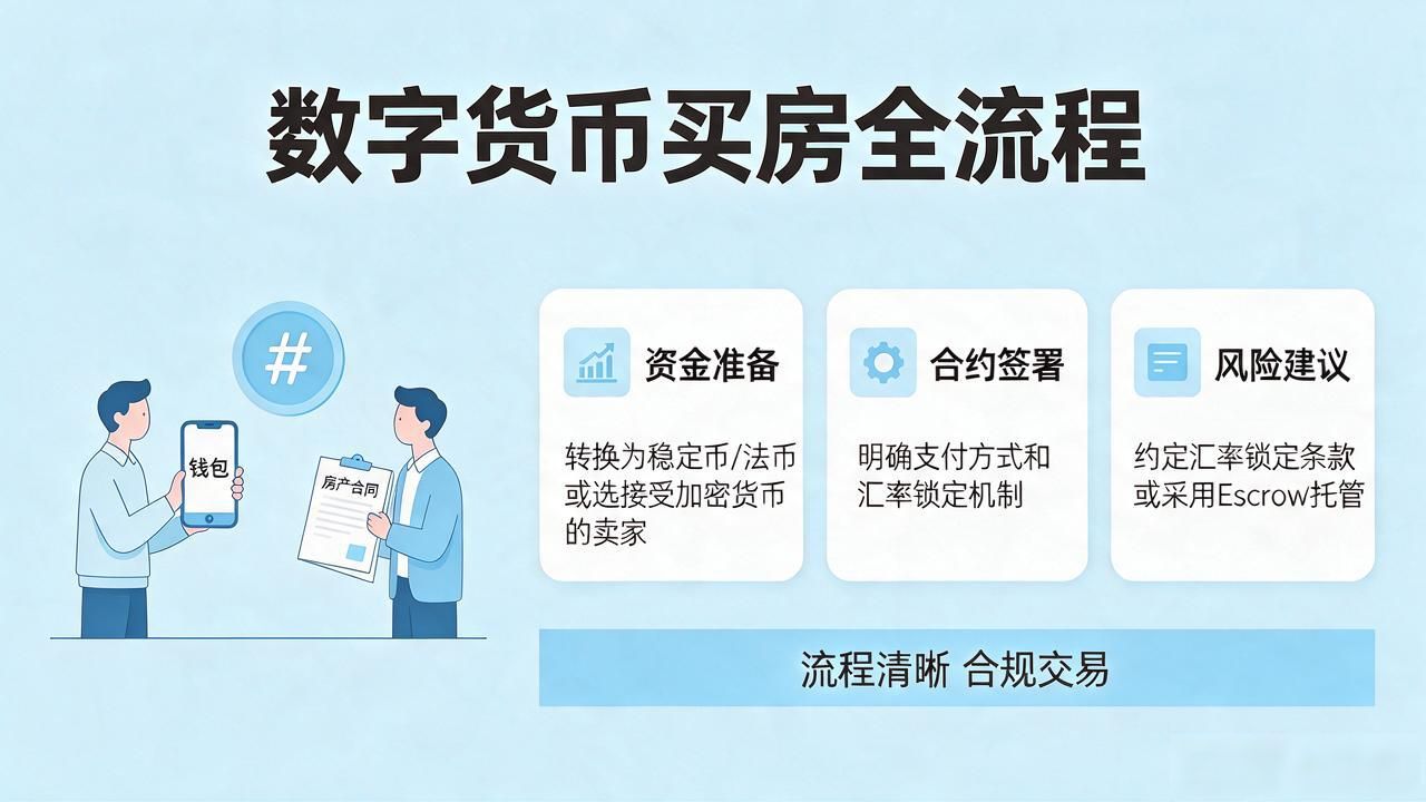 加密资产购置房产流程 数字货币购房合规路径 用虚拟货币买房产风险_数字货币买房图片