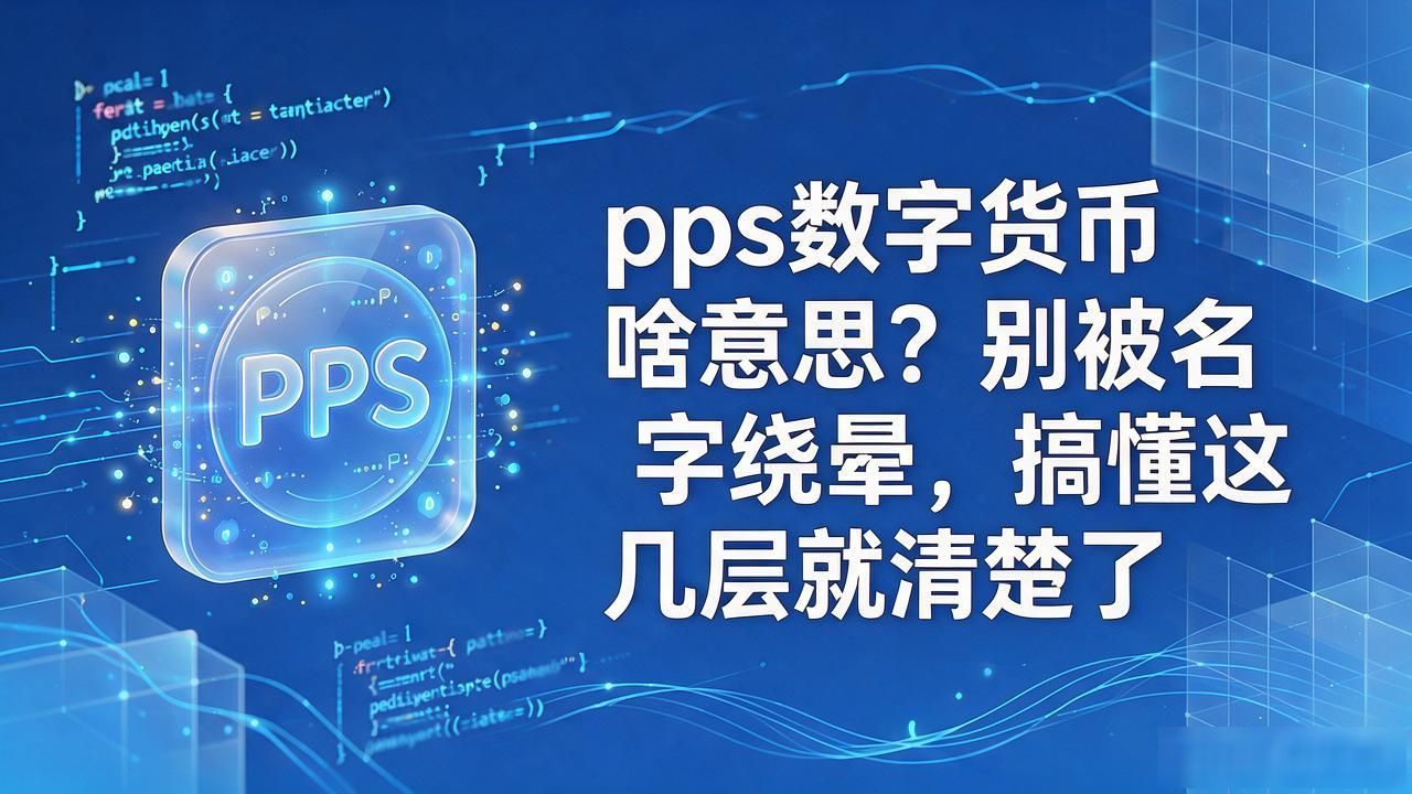 pps数字货币啥意思？别被名字绕晕，搞懂这几层就清楚了
