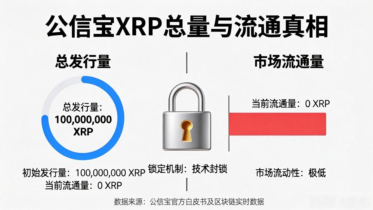 公信宝XRP到底发行了多少？一文看懂总量与流通真相