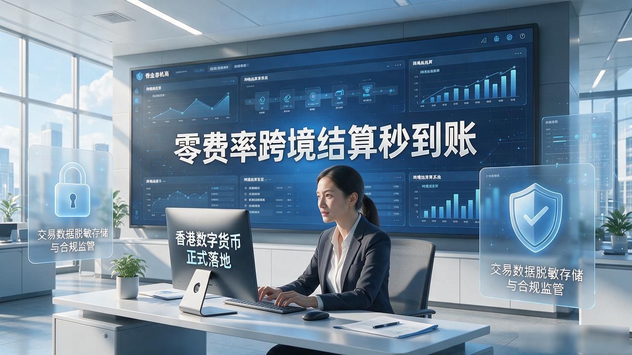 香港数字货币正式落地 零费率跨境结算秒到账中小机构轻松接入