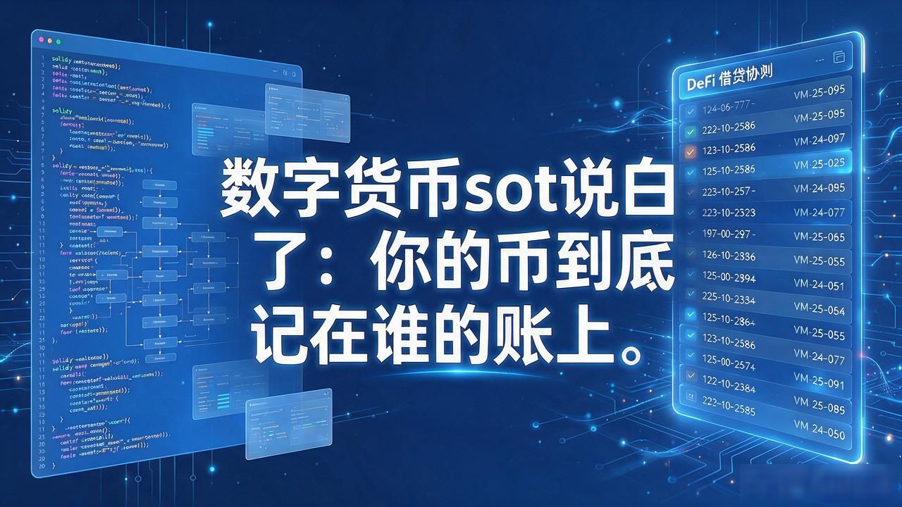 数字货币sot说白了：你的币到底记在谁的账上