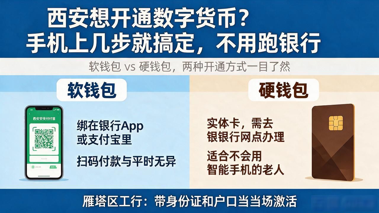西安想开通数字货币？手机上几步就搞定，不用跑银行