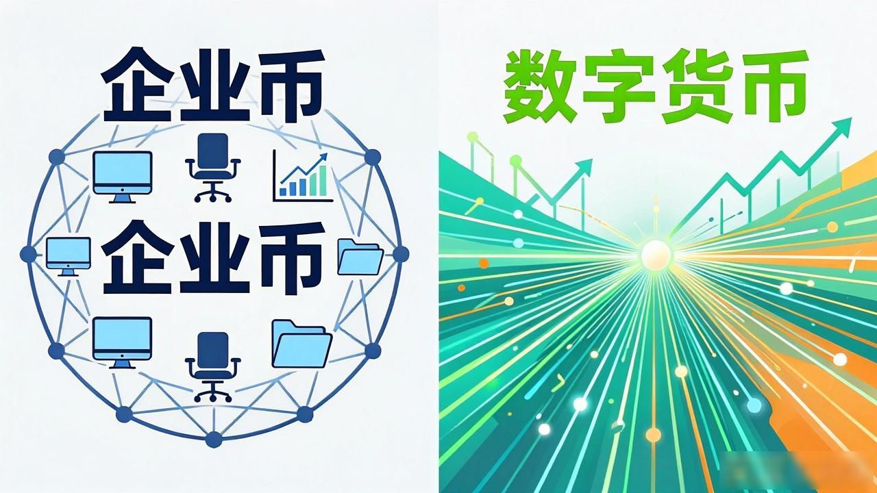 企业币和数字货币的区别，看完不再迷糊