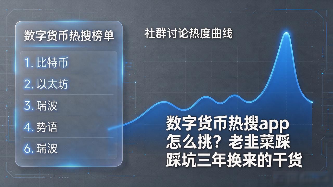 数字货币热搜app怎么挑？老韭菜踩坑三年换来的干货