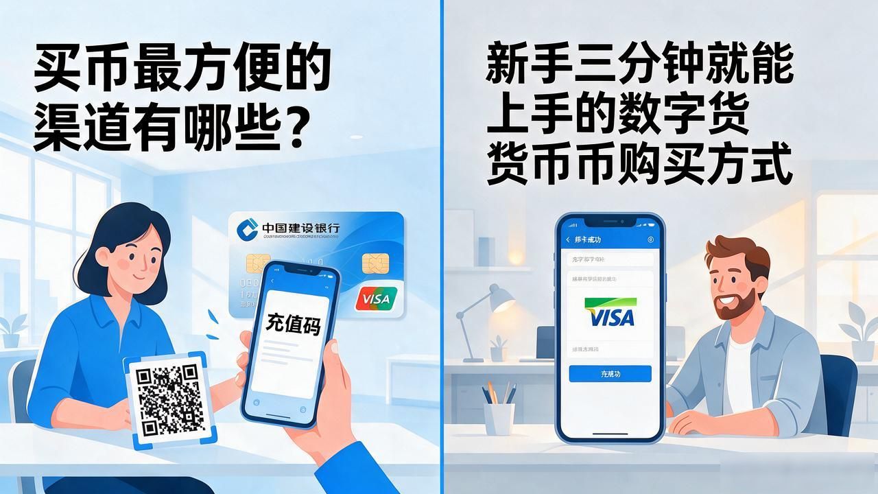 买币最方便的渠道有哪些？新手三分钟就能上手的数字货币购买方式