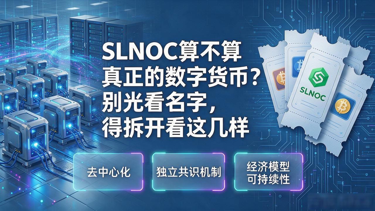 SLNOC算不算真正的数字货币？别光看名字，得拆开看这几样