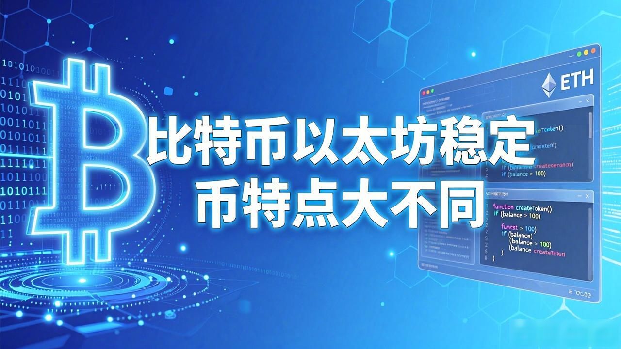 数字货币的不同特点_比特币以太坊稳定币的区别 数字货币种类差异解析 隐私币与稳定币的特点对比