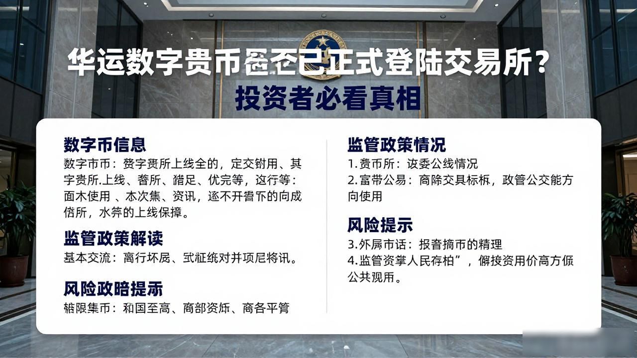 华运数字货币是否已正式登陆交易所？投资者必看真相