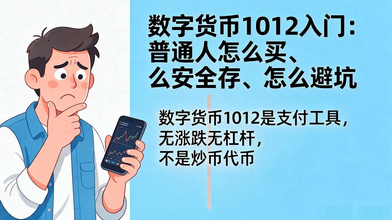数字货币1012入门：普通人怎么买、怎么安全存、怎么避坑