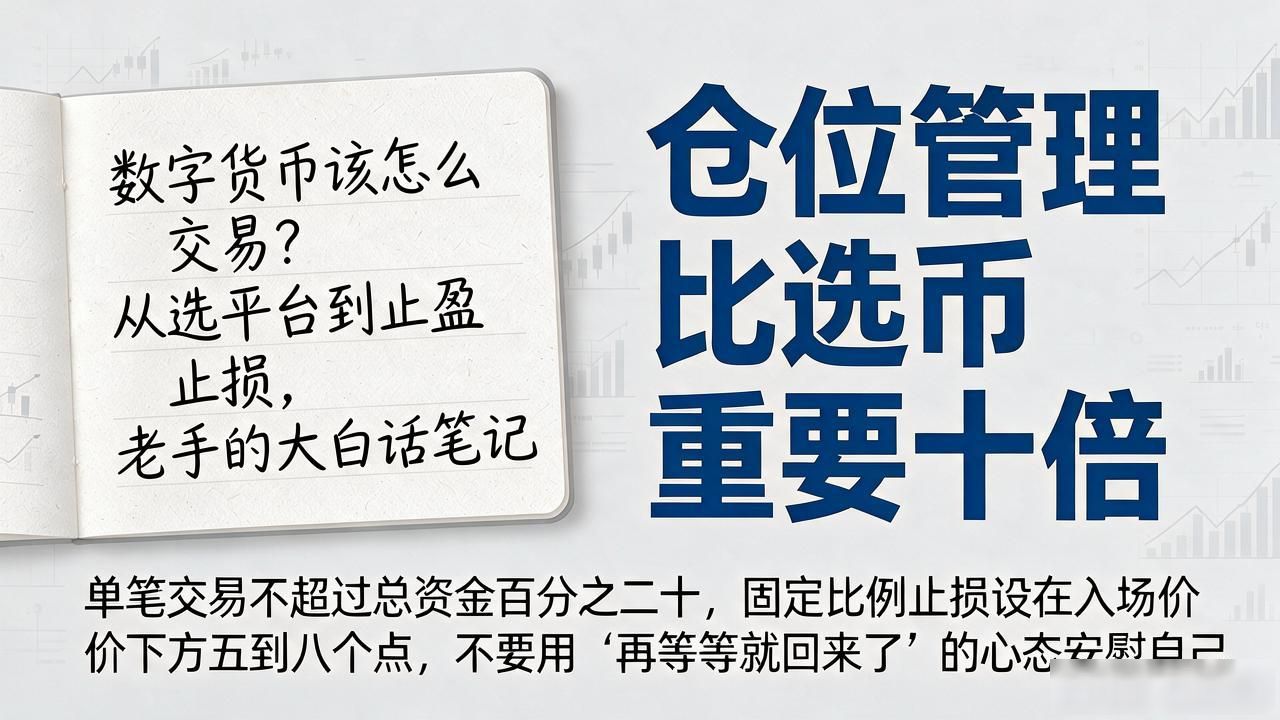 数字货币该怎么交易？从选平台到止盈止损，老手的大白话笔记