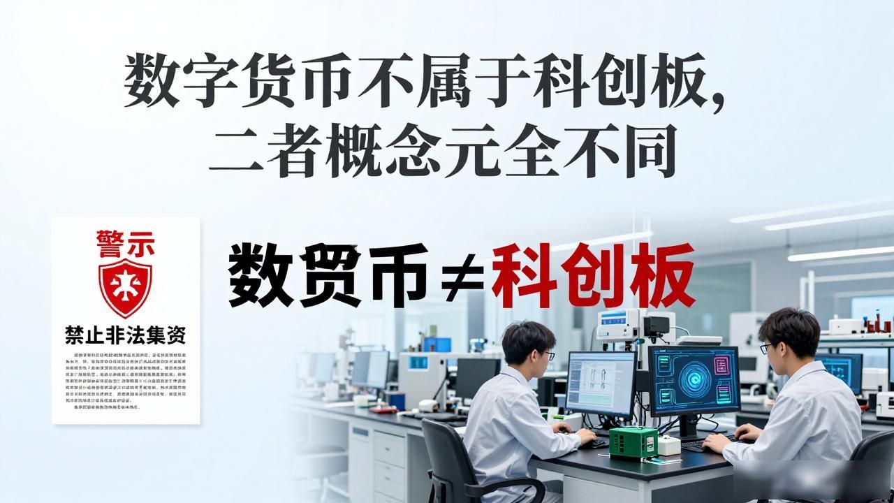 数字货币不属于科创板，二者概念完全不同