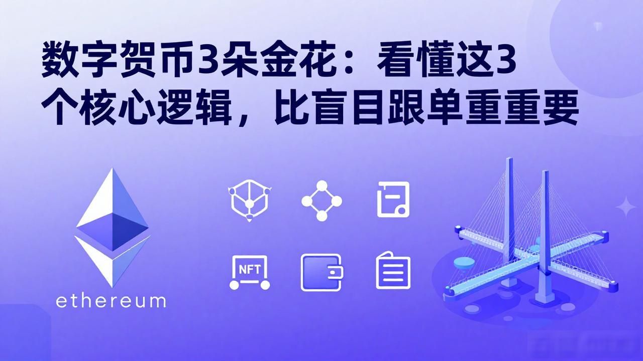 数字货币3朵金花：看懂这3个核心逻辑，比盲目跟单更重要