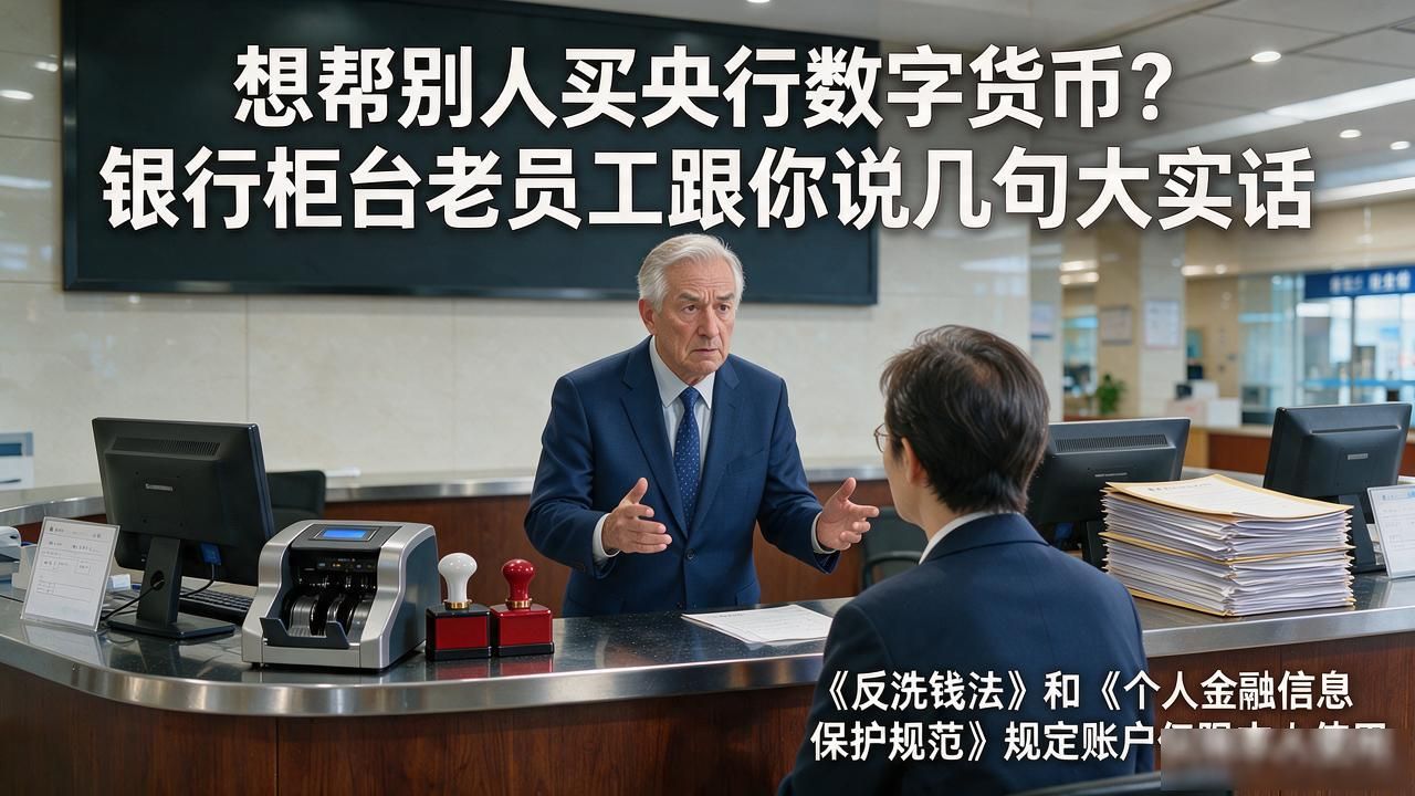 想帮别人买央行数字货币？银行柜台老员工跟你说几句大实话