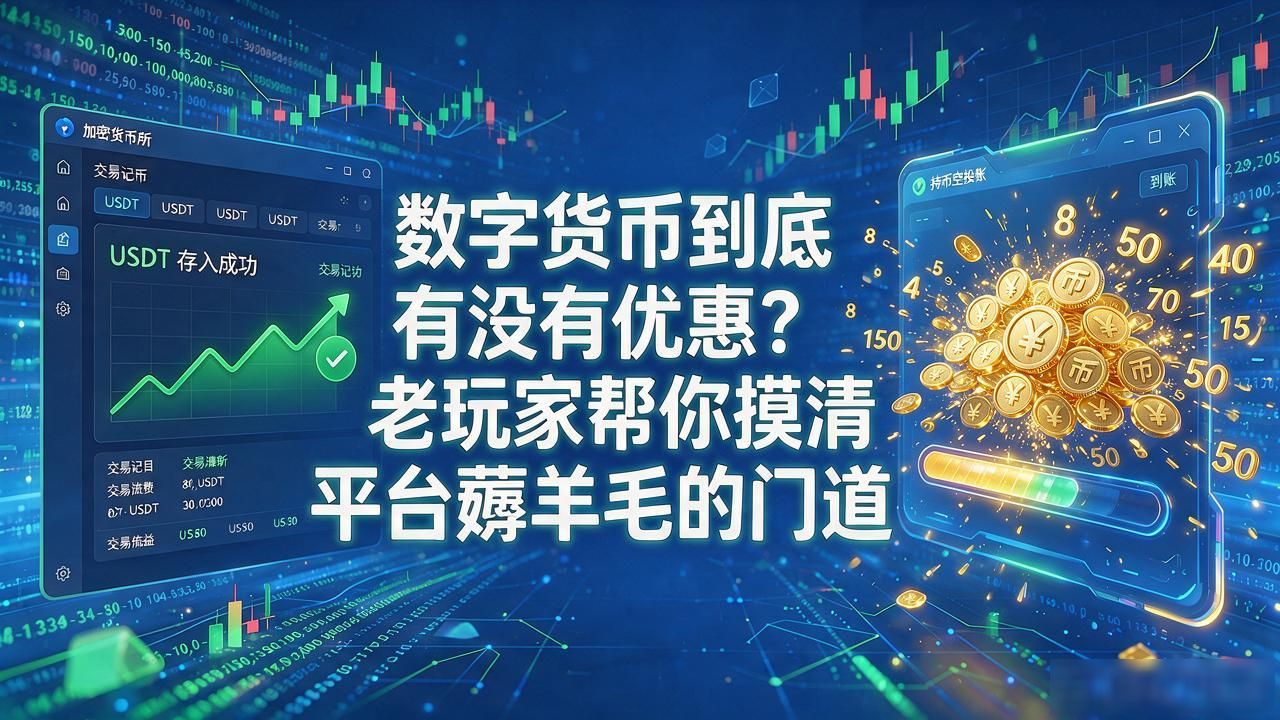 数字货币到底有没有优惠？老玩家帮你摸清平台薅羊毛的门道