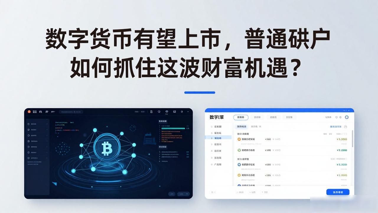 数字货币有望上市，普通散户如何抓住这波财富机遇？