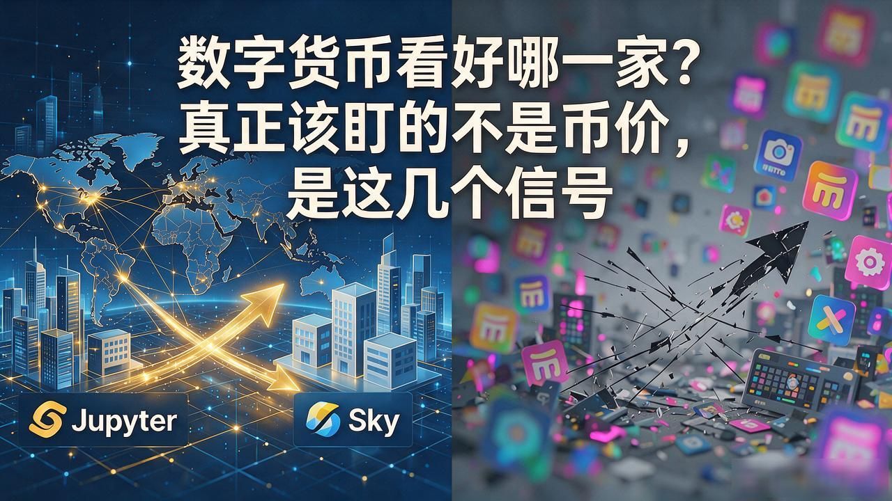 数字货币看好哪一家？真正该盯的不是币价，是这几个信号