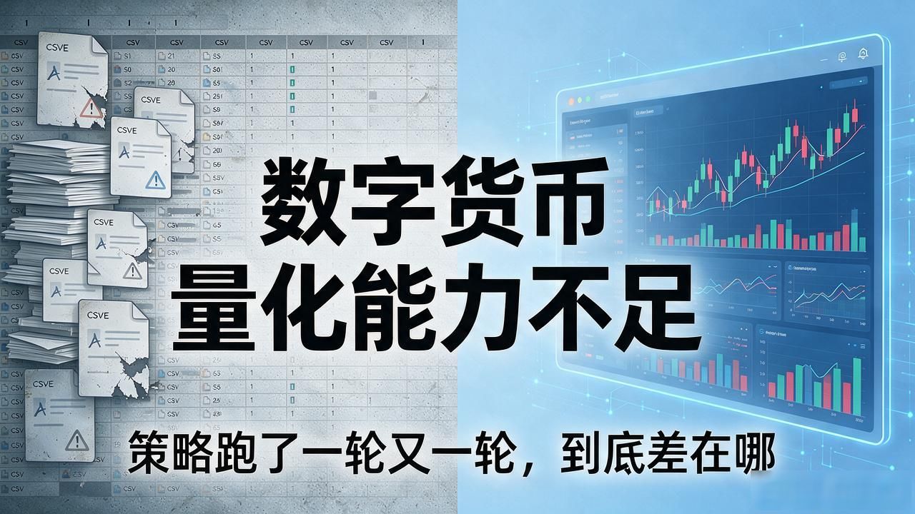 数字货币量化能力不足：策略跑了一轮又一轮，到底差在哪