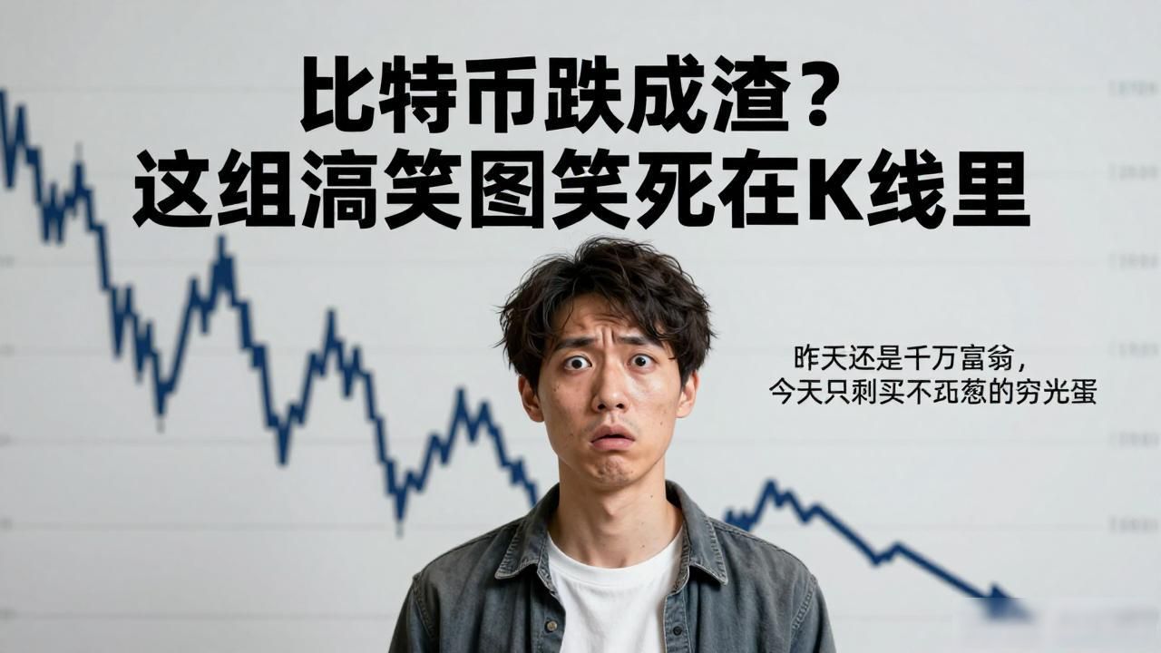 比特币跌成渣？这组搞笑图笑死在K线里