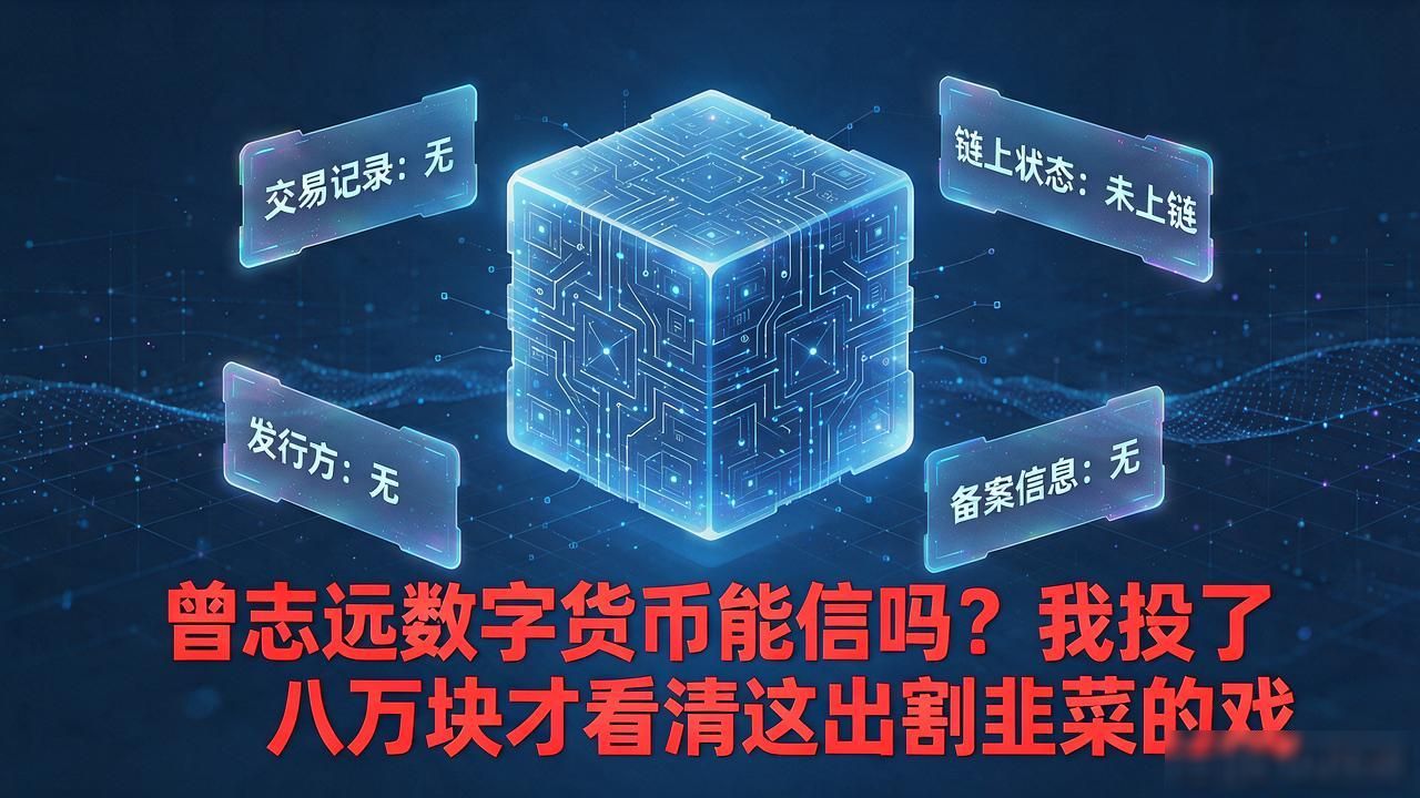 曾志远数字货币能信吗？我投了八万块才看清这出割韭菜的戏