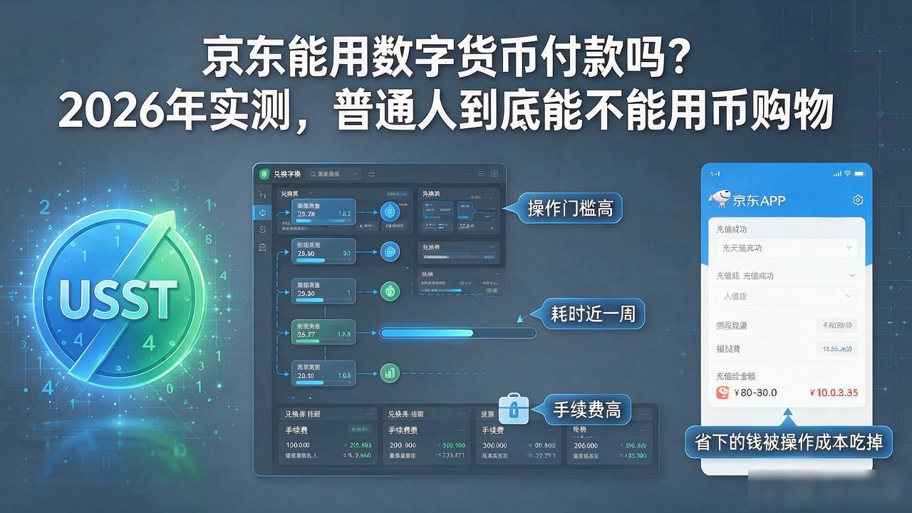 京东能用数字货币付款吗？2026年实测，普通人到底能不能用币购物