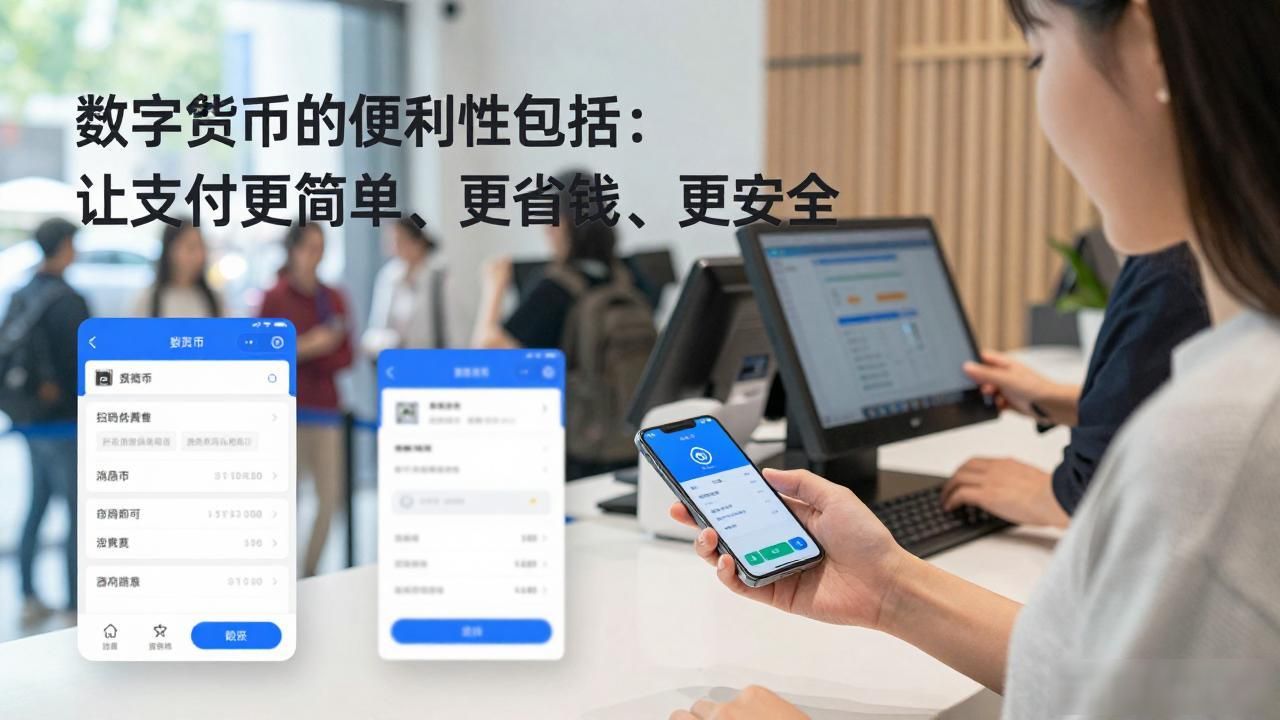 数字货币的便利性包括：让支付更简单、更省钱、更安全