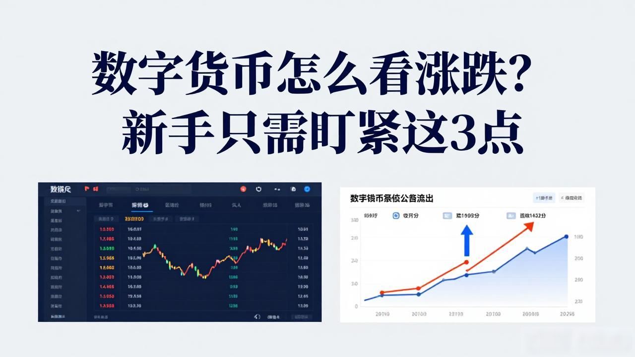 数字货币怎么看涨跌？新手只需盯紧这3点