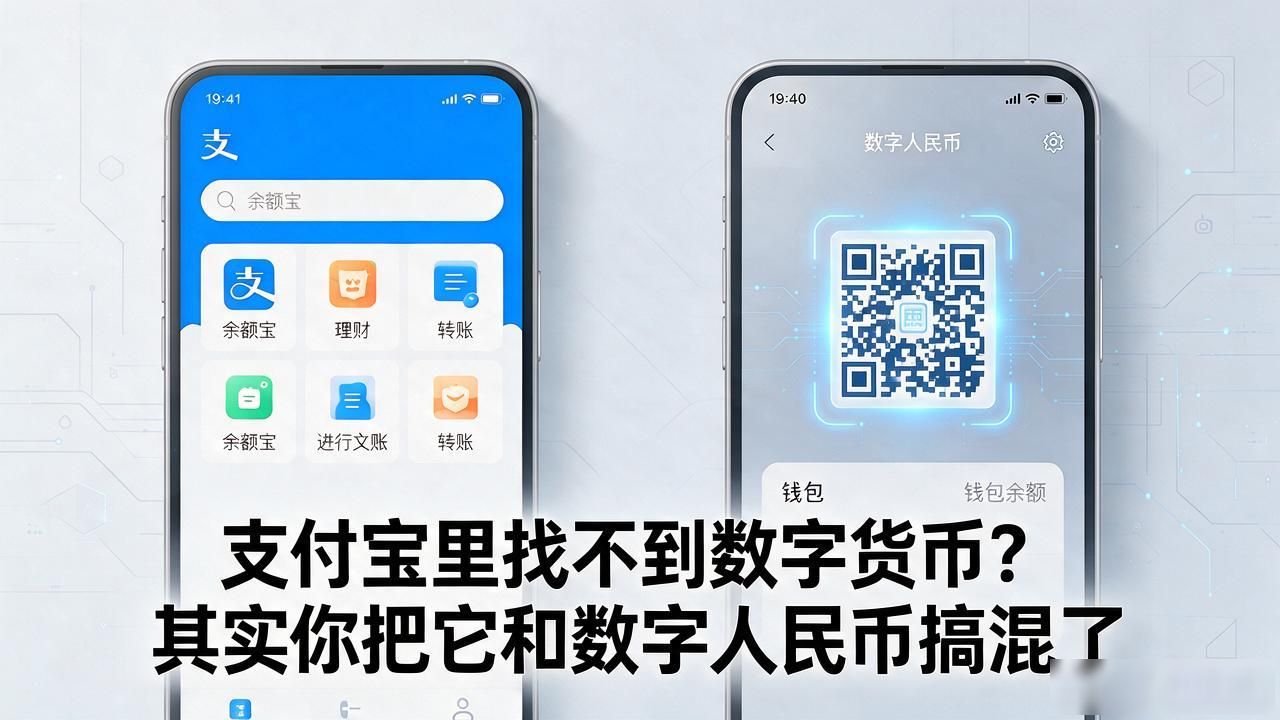 支付宝里找不到数字货币？其实你把它和数字人民币搞混了