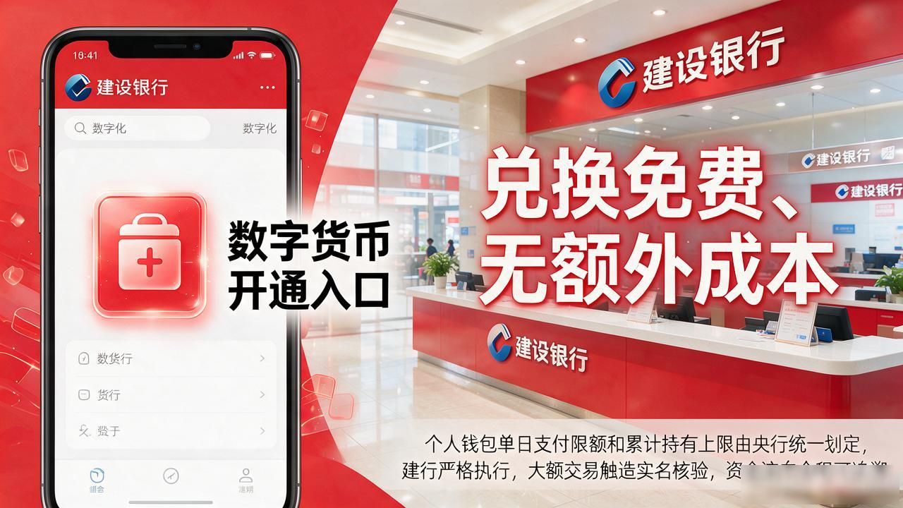 建设银行数字货币渠道怎么开通？手机APP和线下网点全说清