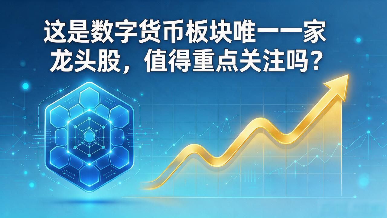这是数字货币板块唯一一家龙头股，值得重点关注吗？
