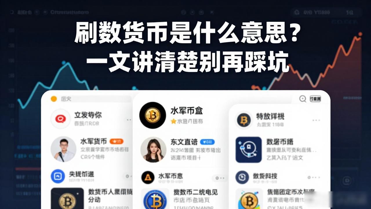 刷数字货币是什么意思？一文讲清楚别再踩坑
