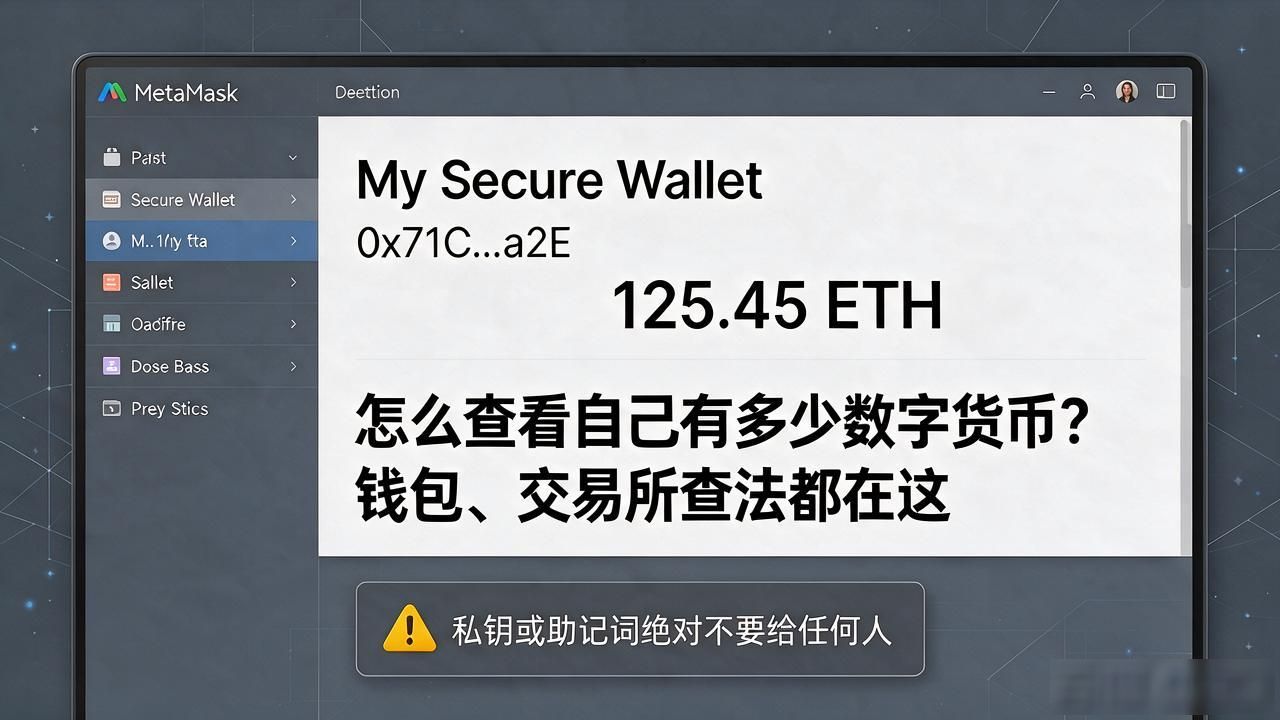 怎么查看自己有多少数字货币？钱包、交易所查法都在这